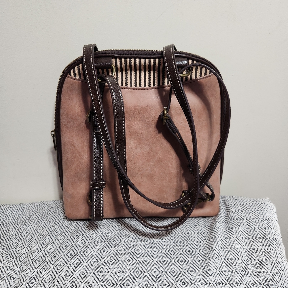 Chala Brown Butterfly Embroidered Women's Bag - Picture 2 of 3